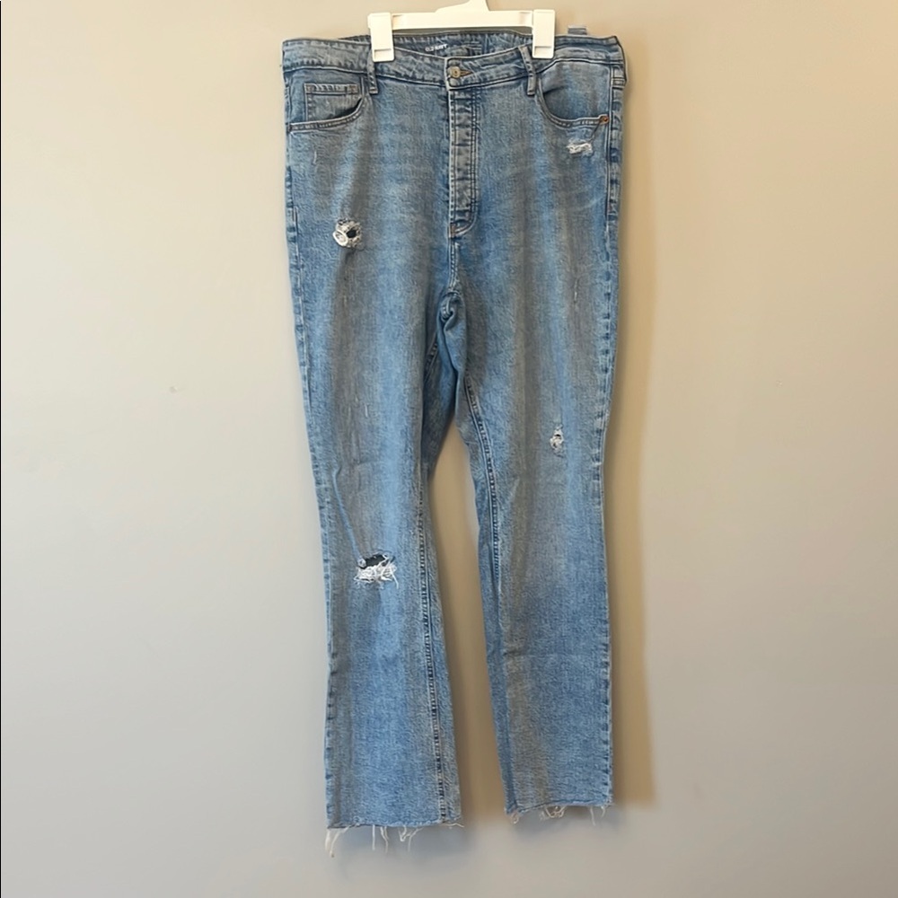 Old Navy Blue Straight Leg Jeans